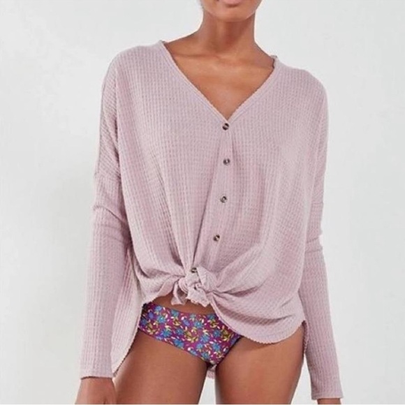 Urban Outfitters Out From Under Jojo Thermal Soze Large Lilac Lavender - Picture 1 of 7